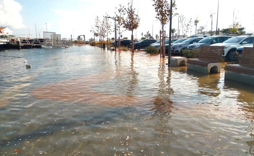 Zona Ribeirinha de Olhão Inundada