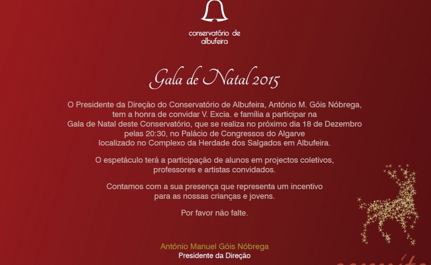 Gala de Natal do Conservatório de Albufeira