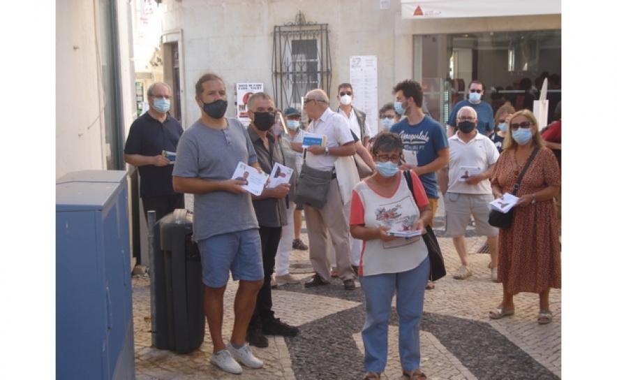 CANDIDATOS DA CDU EM CONTACTO COM A POPULAÇÃO NA BAIXA DE LAGOS