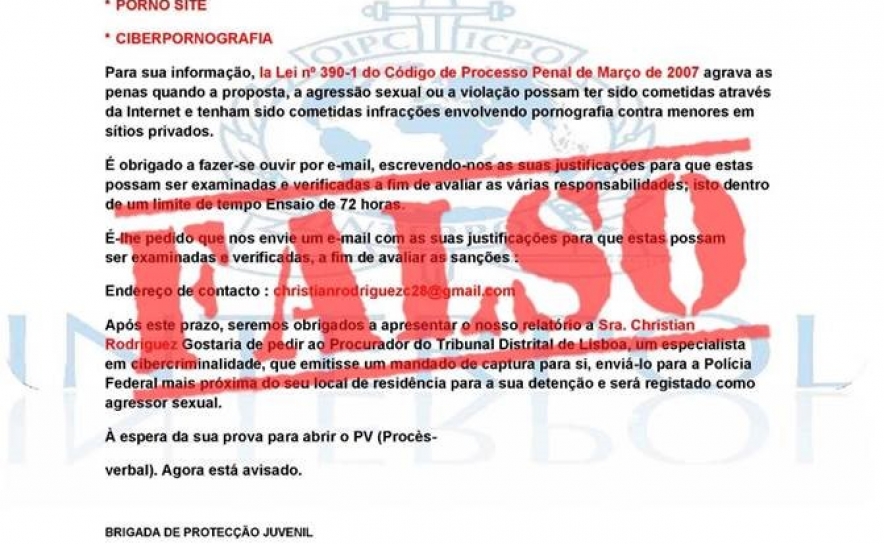 Falsas Notificações