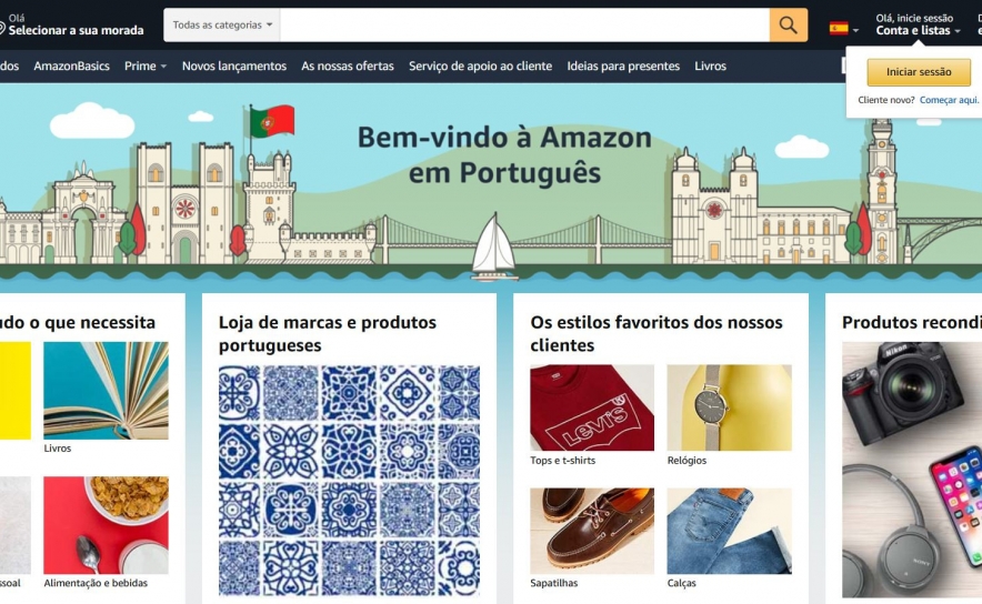 Amazon já tem site português a funcionar