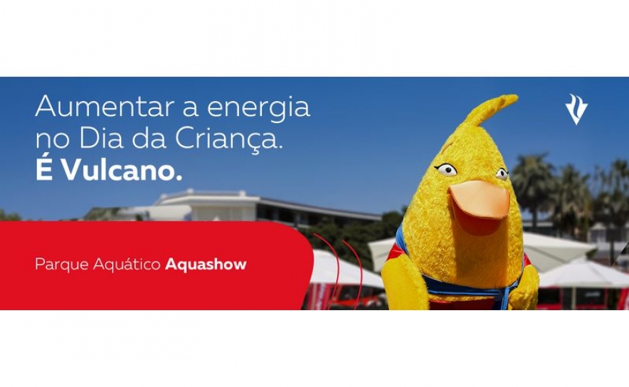 VULCANO VOLTA A LEVAR MAIS ANIMAÇÃO AO DIA DA CRIANÇA NO AQUASHOW 