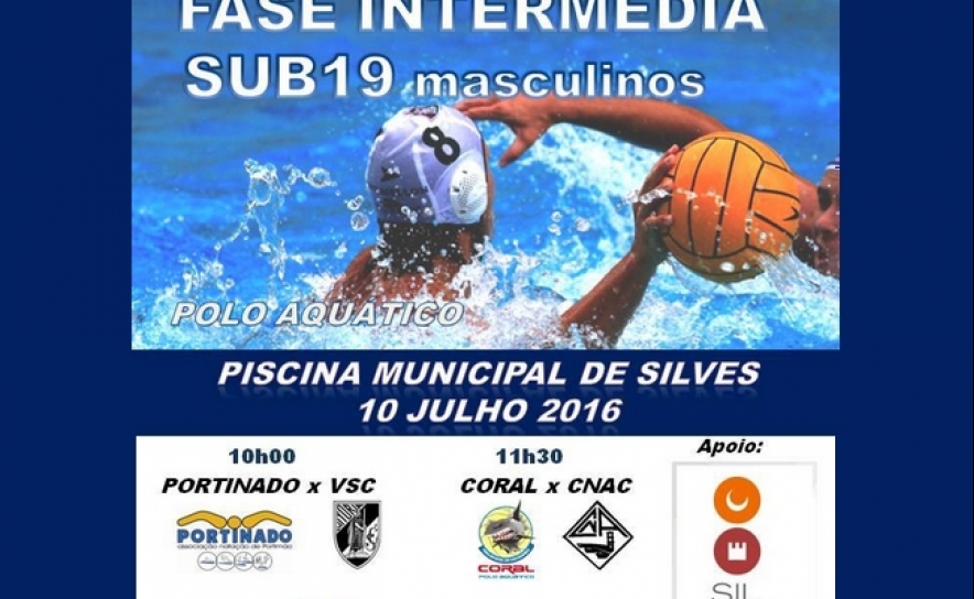 A 10 de junho PISCINAS MUNICIPAIS DE SILVES SÃO PALCO DA FASE INTERMÉDIA SUB 19 MASCULINOS DE POLO AQUÁTICO