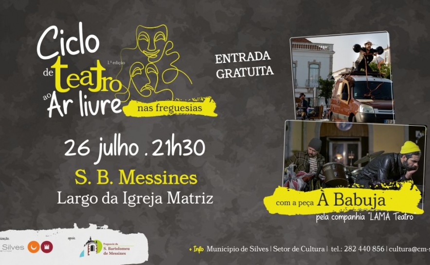 MUNICÍPIO DE SILVES PROMOVE CICLO DE TEATRO AO AR LIVRE EM SÃO BARTOLOMEU DE MESSINES