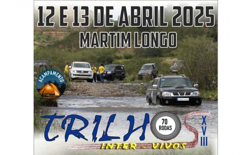 XVIII Passeio Turístico TT - «TRILHOS INTER-VIVOS 2025» regressa nos dias 12 e 13 de abril!