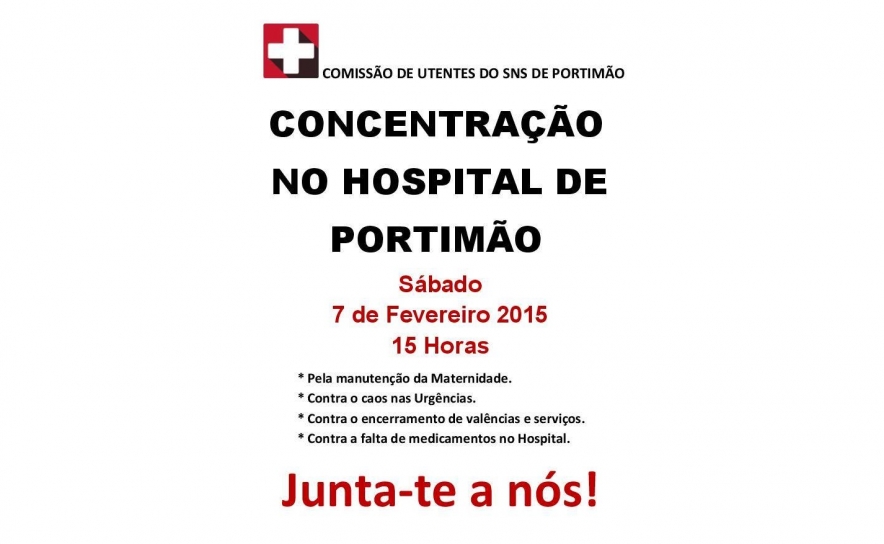 7 de Fevereiro | 15h00 | Concentração no Hospital de Portimão