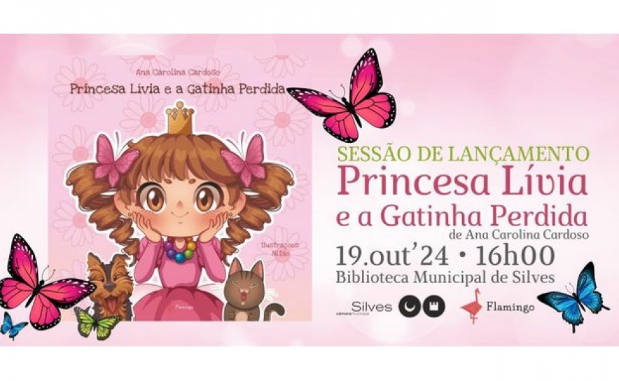 Apresentação do livro A Princesa Lívia e a Gatinha Perdida na Biblioteca Municipal de Silves 