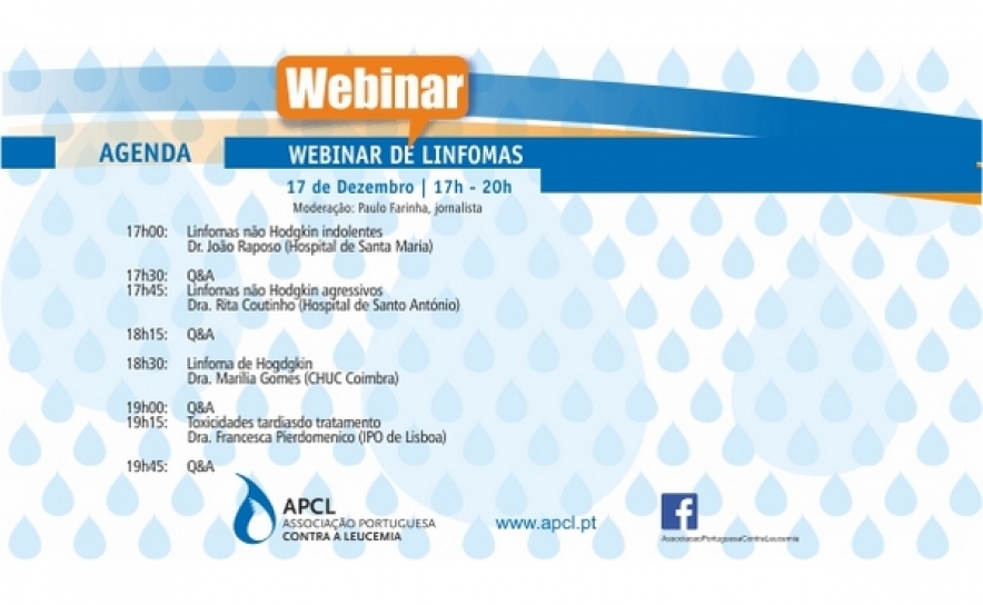 APCL realiza webinar para desmitificar os principais receios associados ao diagnóstico de linfoma  