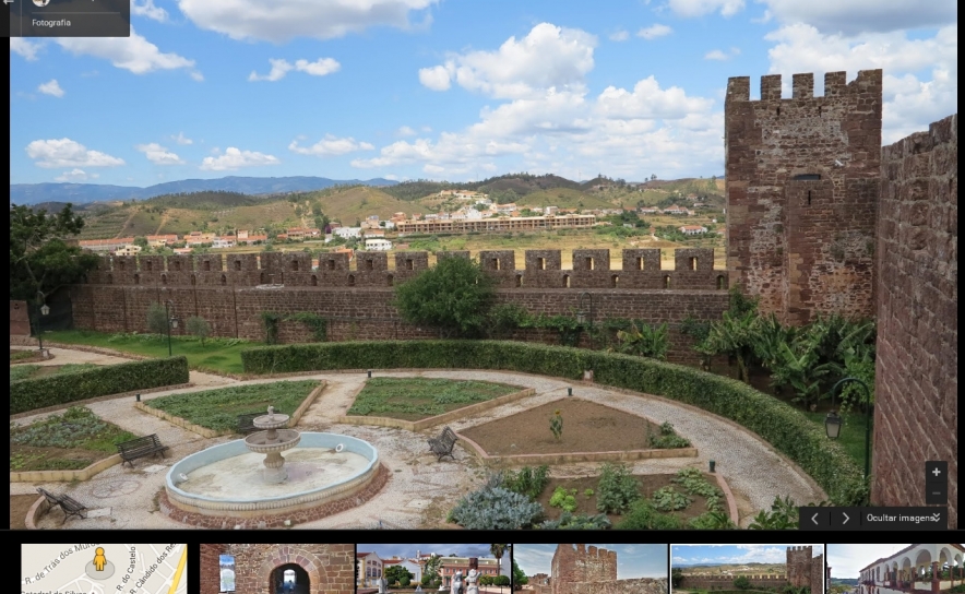  Castelo de Silves pode ser visto no «Street View» da Google Maps