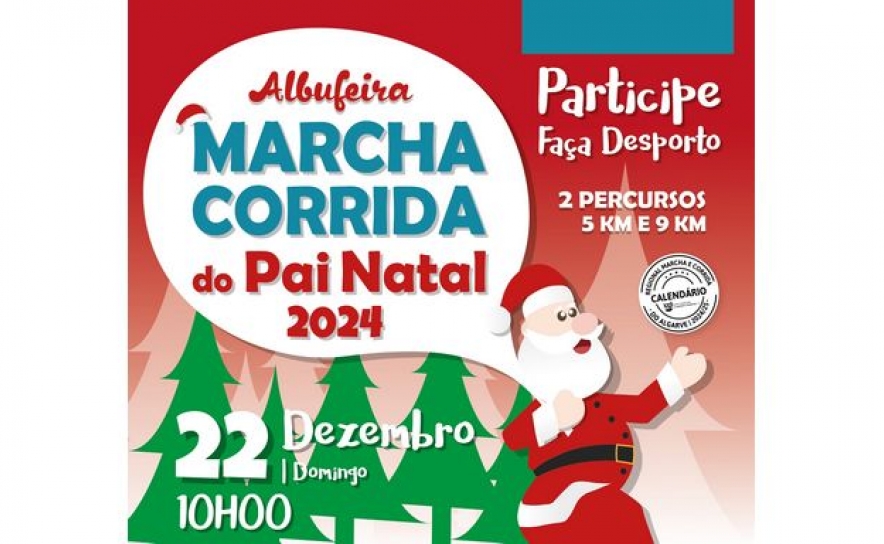 «MARCHA CORRIDA DO PAI NATAL» ESTÁ DE REGRESSO A ALBUFEIRA 